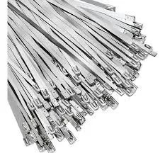 AMARRE METALICO DE ACERO INOXIDABLE 40 CM X 20 UNIDADES