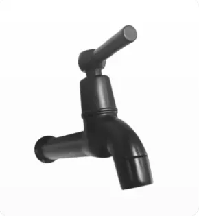 LLAVE JARDIN PALANCA NEGRA PLASTICA