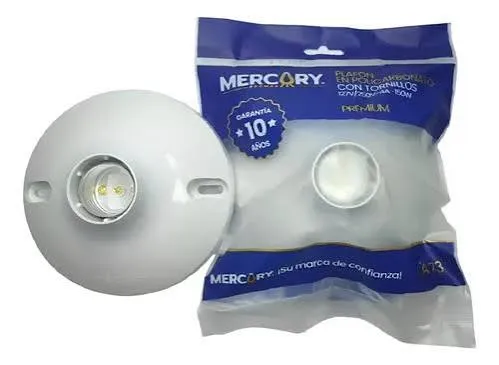 PLAFON ROSETA PLASTICO MERCURY