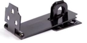 PORTA CANDADO NEGRO INDUMA 2 1/2 X 24 UND