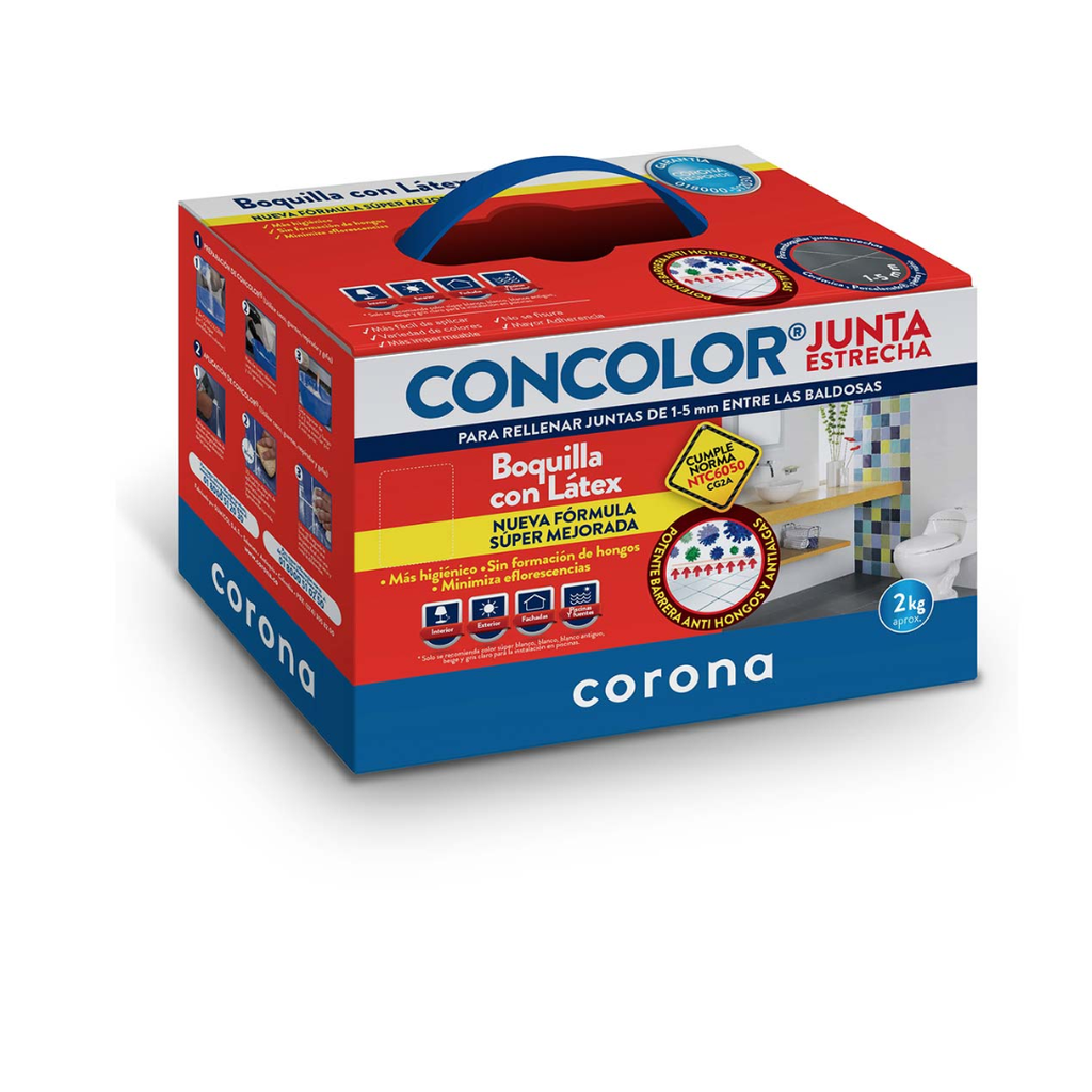 BOQUILLA CONCOLOR 2 KILOS GRIS