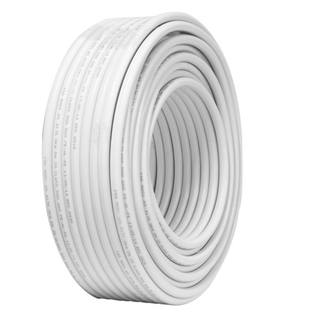 ROLLO DE MANGUERA PALP DE ½  GAS BLANCA X100 MTROS