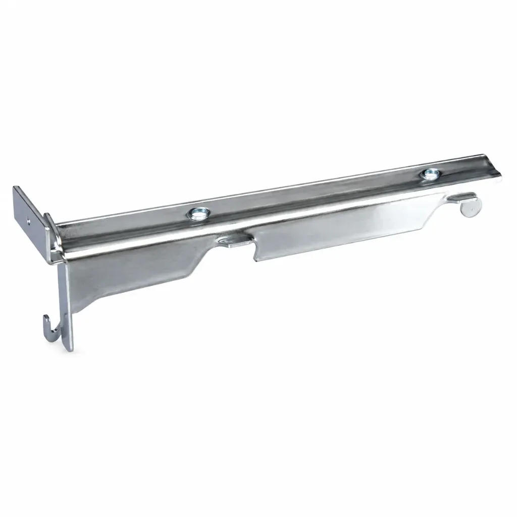 SOPORTE METALICO DOBLE PLATEADO
