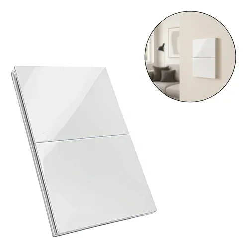 INTERRUPTOR SENCILLO TIPO INVISIBLE DIAMANTE BLANCO