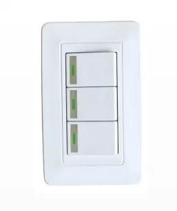 INTERRUPTOR TRIPLE TITANIUM BLANCO