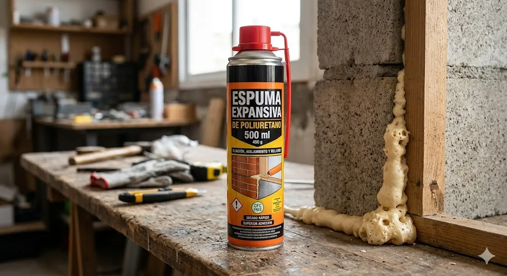 ESPUMA EXPANSIVA DE POLIURETANO 500 ML