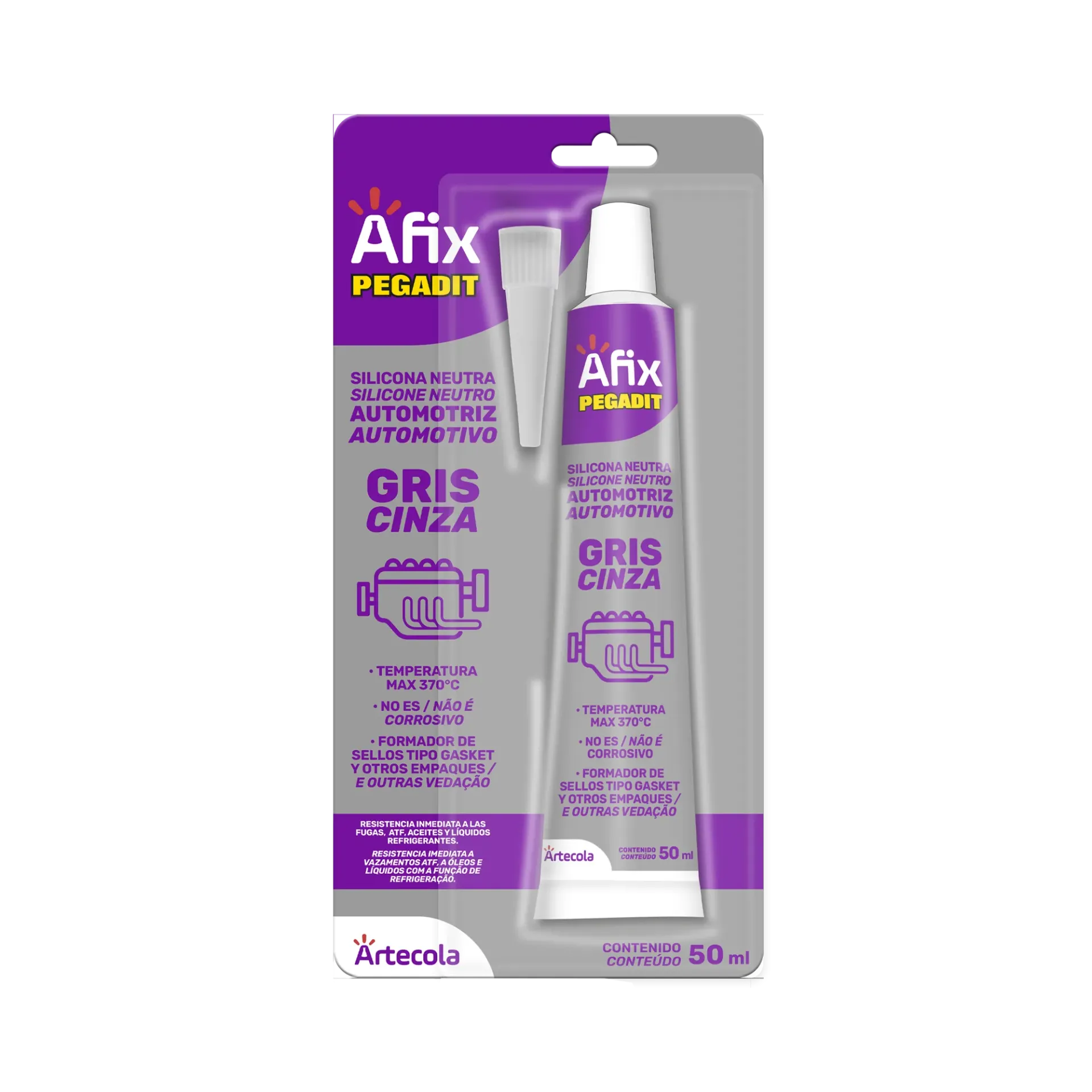SILICONA PEGADIT AUTOMOTRIZ 50ML GRIS