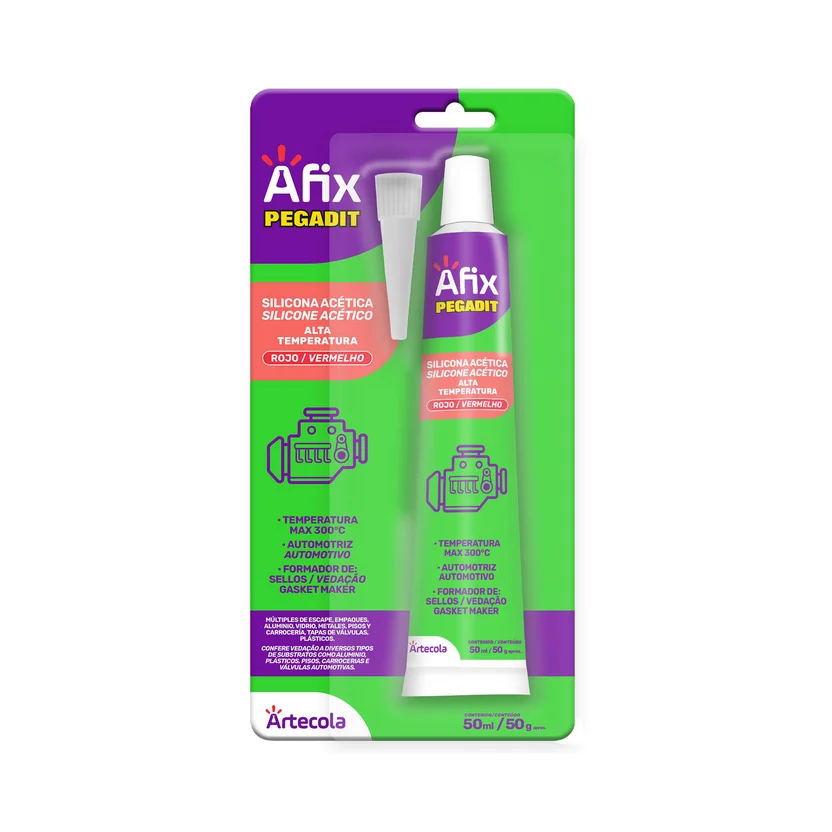 SILICONA PEGADIT AUTOMOTRIZ 50ML ROJA