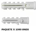 CHAZO PLASTICO *1000UND 3/8