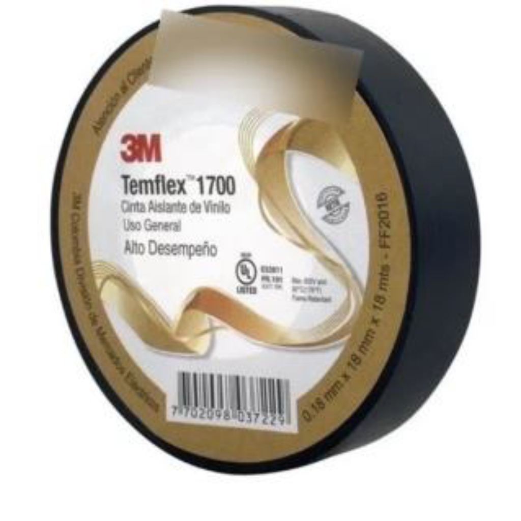 CINTA AISLANTE 3M TEMFLEX X 18 METROS  X 10 UNIDADES