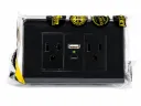 TOMA SENCILLA NEGRA USB + TIPO C