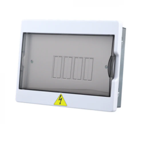 TABLERO PORTA CIRCUITOS PUERTA POLICARBONATO BIFASICO PROMAX MERCURY 8 PUESTOS