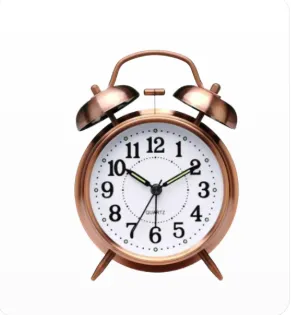 RELOJ CAMPANA METALIZADO