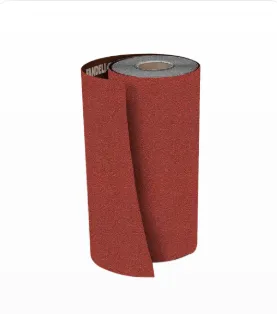 LIJA EN ROLLO ROJA  # 100 4” X 25 METROS