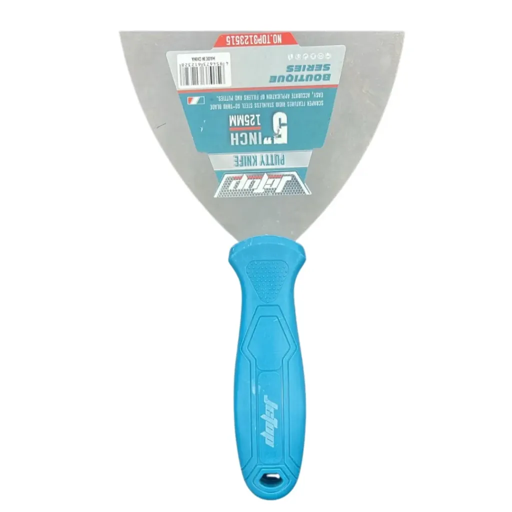 ESPATULA METALICA FINA MANGO PLASTICO 5"